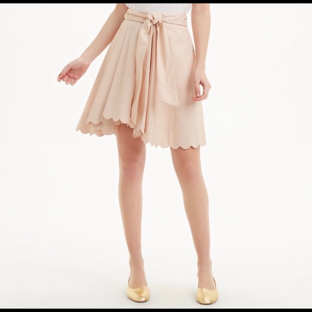 Club Monaco vidorus scallop tie skirt